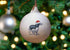 Sprocker Black & White Ceramic Bauble